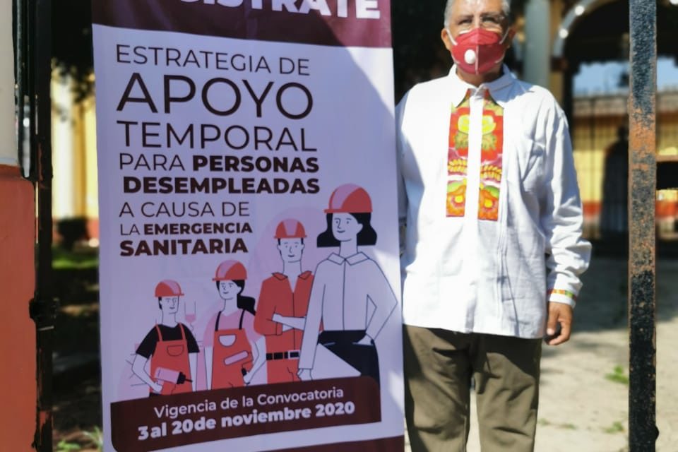 instalan módulo para ofrecer empleo temporal a habitantes de Coatepec