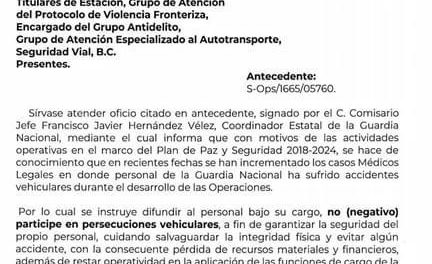 LA GUARDIA NACIONAL NO QUIERE CORRER EN CARRETERAS PORQUE LES DA “ANSIEDÁ”