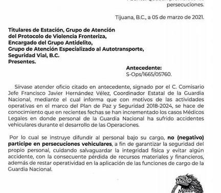 LA GUARDIA NACIONAL NO QUIERE CORRER EN CARRETERAS PORQUE LES DA “ANSIEDÁ”