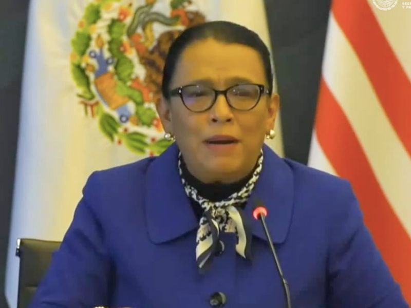 Rosa Icela Rodríguez en Veracruz en graduación de servidores públicos 