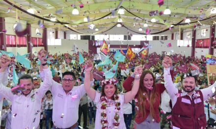 EN UNIDAD, TELLO, HUERTA Y ZENYAZEN CAMINAN CON ROCÍO NAHLE