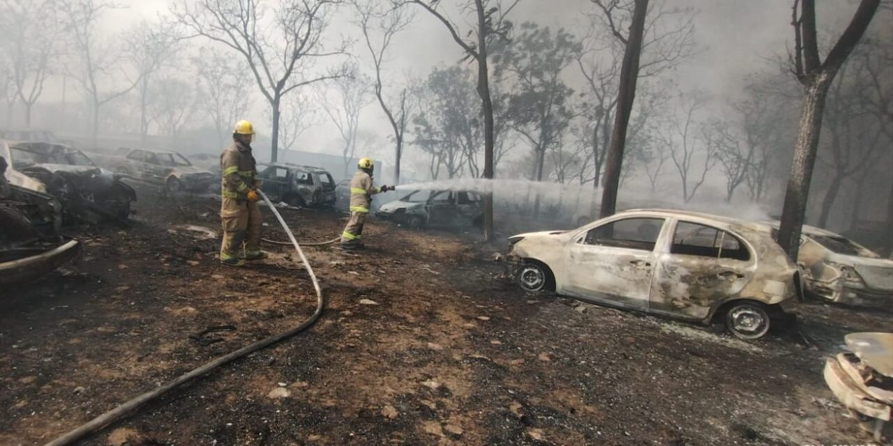 80% de control y 60% de liquidación en incendio de corralón en Emiliano Zapata