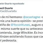 Castagné correrá la misma suerte que Winckler: Duarte