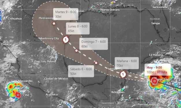 El Centro Nacional de Huracanes de EE.UU. prevé que ‘Beryl’ impacte en Quintana Roo como huracán categoría 2