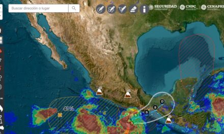 Vigila PC Estatal desarrollo de la Depresión Tropical Diez-E en el Pacífico