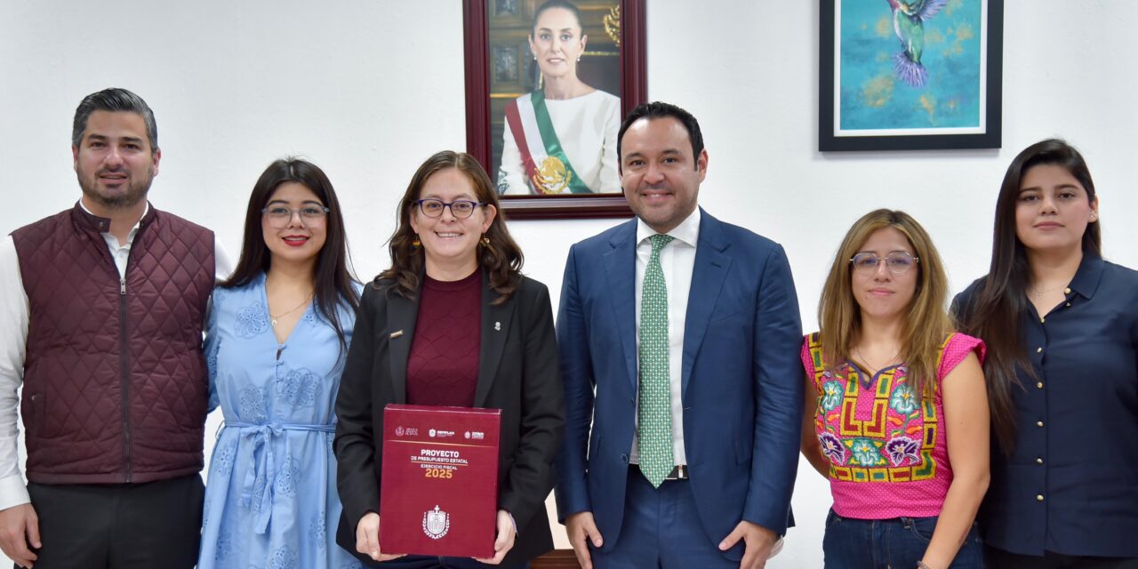 En el Congreso, recepción del Proyecto del Presupuesto Estatal 2025