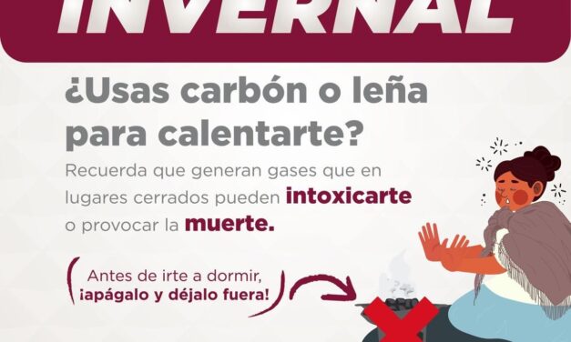 Exhorta Protección Civil a prevenir&nbsp;intoxicación&nbsp;por monóxido de carbono