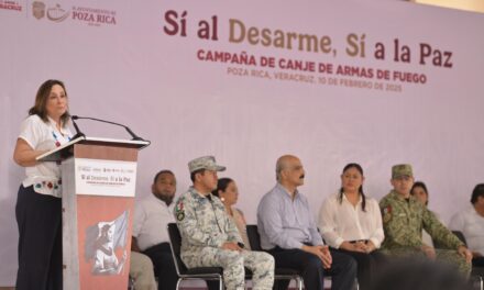 Construimos la paz, no promovemos la violencia: Gobernadora en el arranque del canje de armas