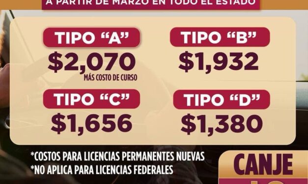 Licencias permanentes en Veracruz a partir de este sábado uno de marzo