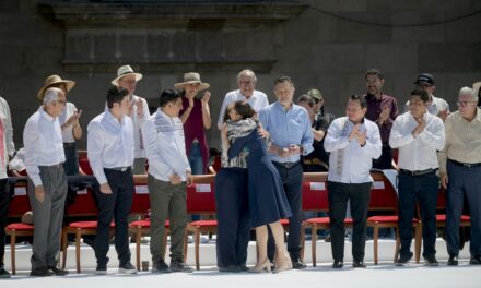 Desde el Zócalo, Rocío Nahle se suma a la defensa de la soberanía nacional  