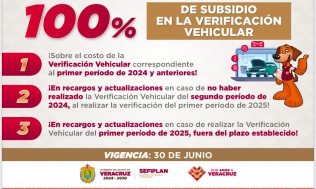 Pon al corriente tus verificaciones con subsidios de hasta el 100 %   