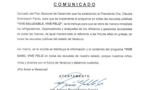 Retirarán refrigeradores, dispensadores y anaqueles de comida chatarra en escuelas públicas