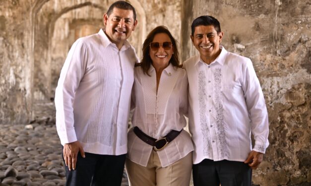 Visitan Rocío Nahle y gobernadores de Puebla y Oaxaca el Fuerte de San Juan de Ulúa