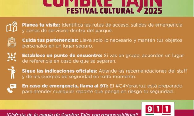 Alista SSP operativo de seguridad Cumbre Tajín 2025