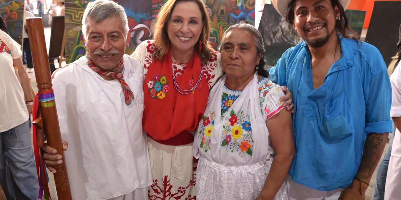 Rocío Nahle reconoce al pintor Enoc León y su labor en la preservación cultural