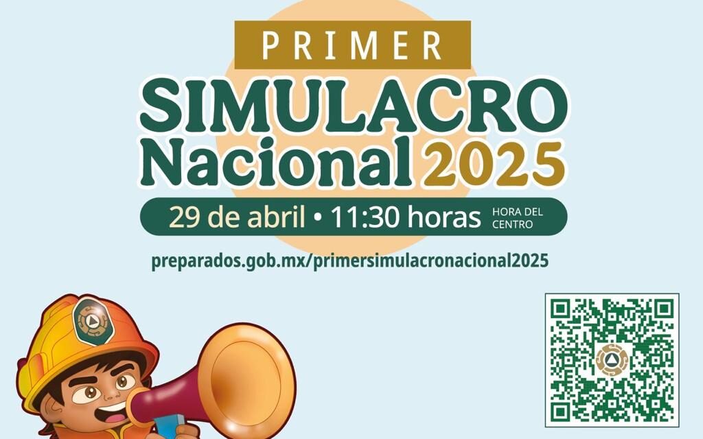 Convocan a participar en el ‘Primer Simulacro Nacional 2025’ el 29 de abril