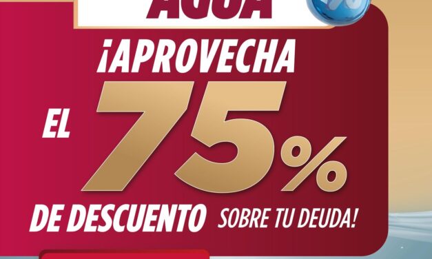 Últimos días de descuento para regularizar tu servicio de agua  