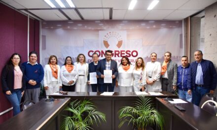 Firman Congreso del Estado e Invedem convenio de colaboración institucional