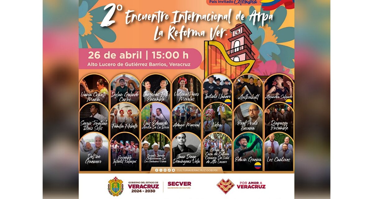 Invita SECVER al 2º Encuentro Internacional de Arpa