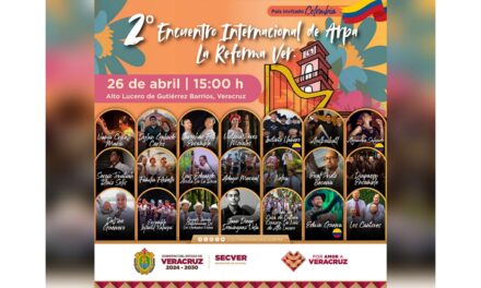 Invita SECVER al 2º Encuentro Internacional de Arpa