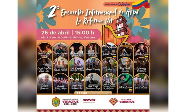 Invita SECVER al 2º Encuentro Internacional de Arpa