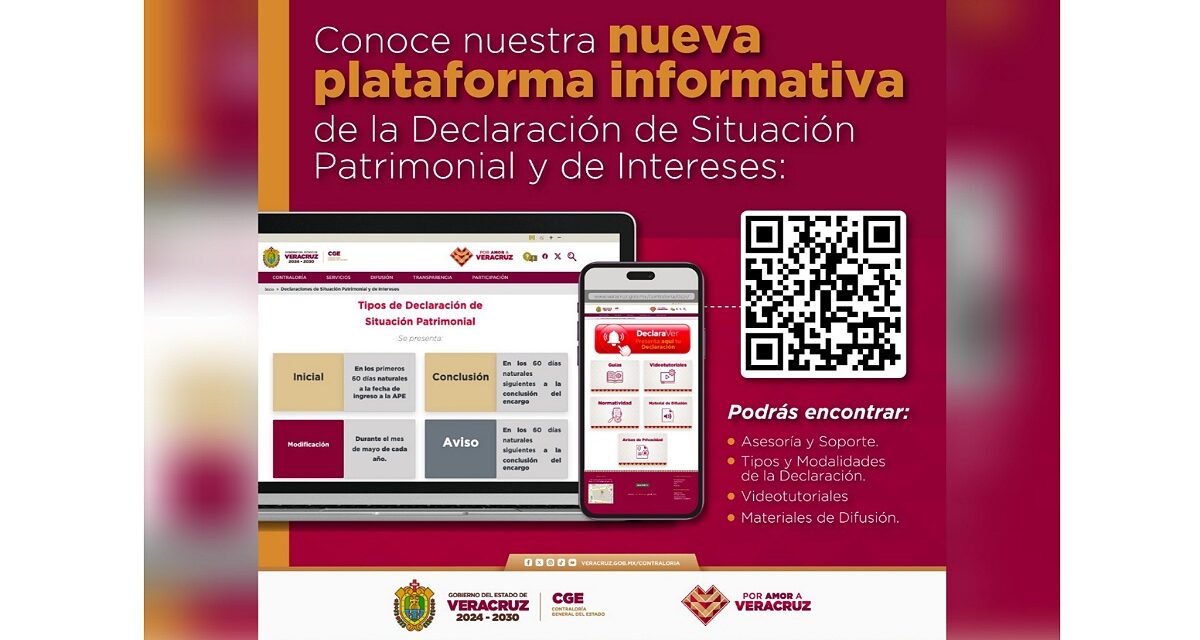 Lanza CGE portal para facilitar Declaración Patrimonial y de Intereses