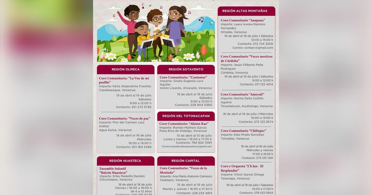 Participa en las actividades de la SECVER destinadas a las infancias veracruzanas