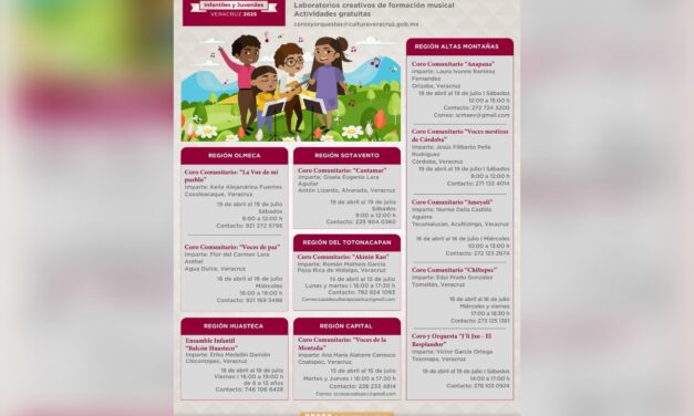Participa en las actividades de la SECVER destinadas a las infancias veracruzanas