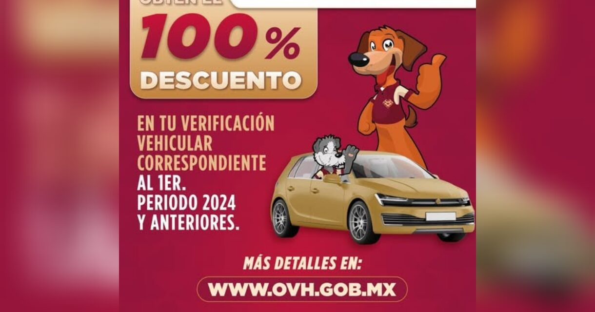 Amplía Veracruz subsidios del 100 % en verificación vehicular hasta junio