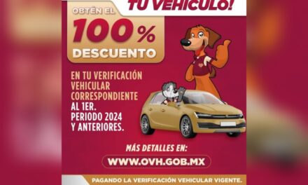 Amplía Veracruz subsidios del 100 % en verificación vehicular hasta junio