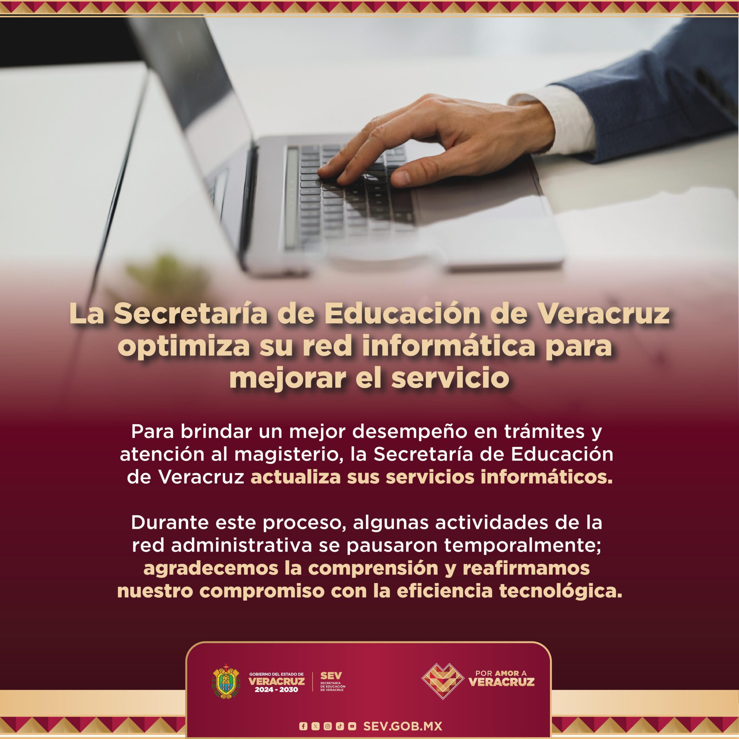 SEV actualiza servicios para docentes y administrativos