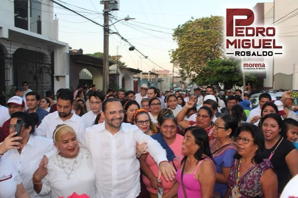Pedro Miguel Rosaldo García, se registra como candidato de MORENA a la presidencia municipal de Coatzacoalcos