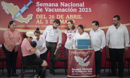 Arranca Semana Nacional de Vacunación; Rocío Nahle garantiza más de 670 mil dosis
