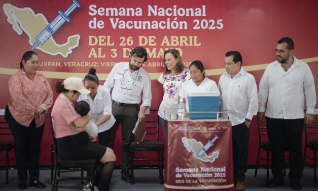 Arranca Semana Nacional de Vacunación; Rocío Nahle garantiza más de 670 mil dosis