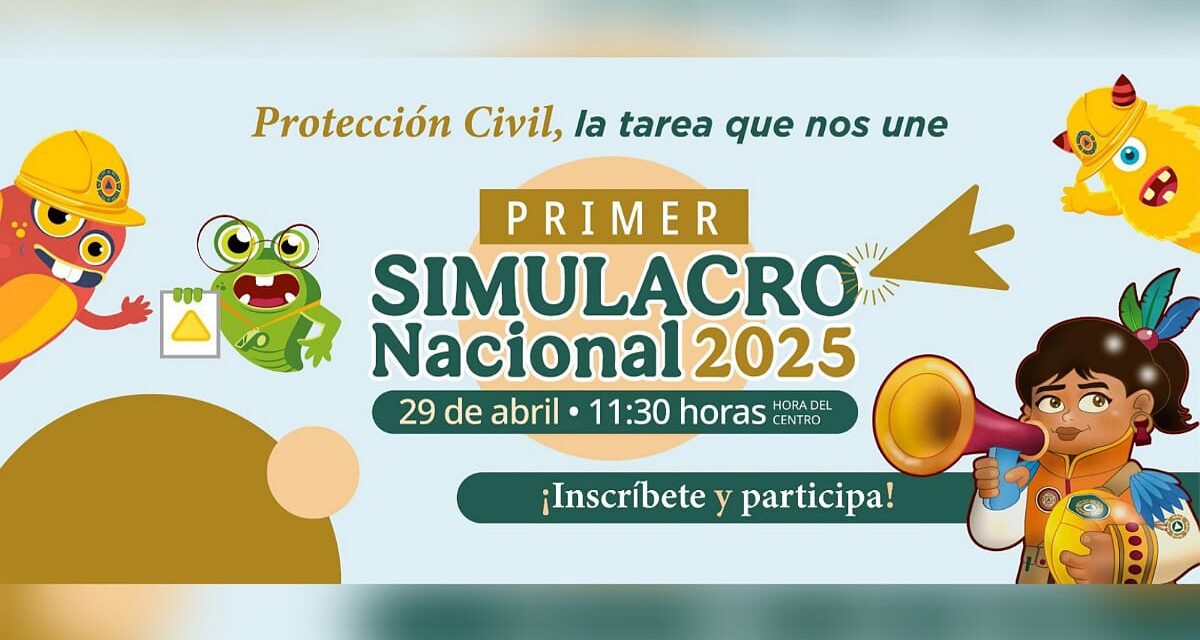Veracruz, listo para participar en el Primer Simulacro Nacional 2025