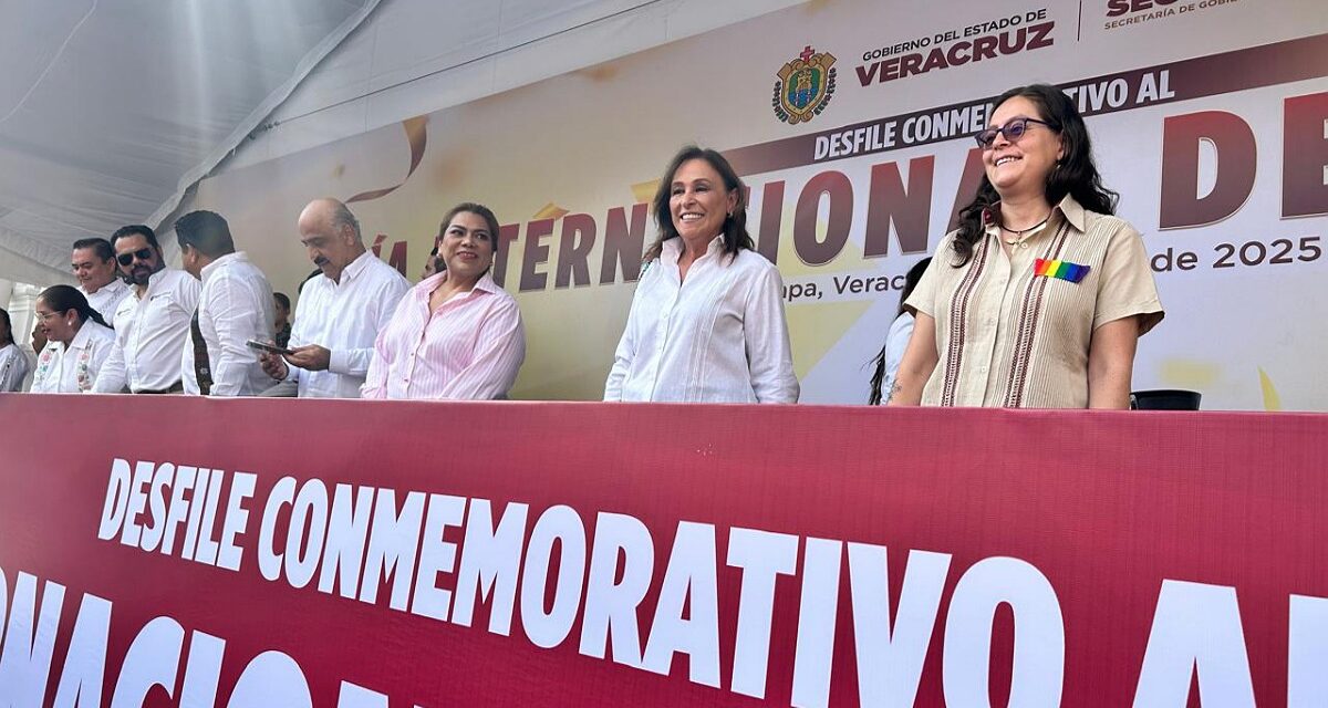Encabeza gobernadora Rocío Nahle desfile alusivo del ‘Día del Trabajo’