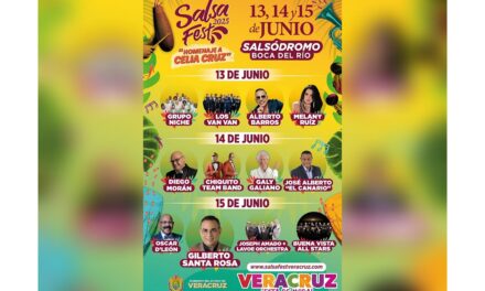 Del 13 al 15 de junio, Salsa Fest 2025 en Boca del Río