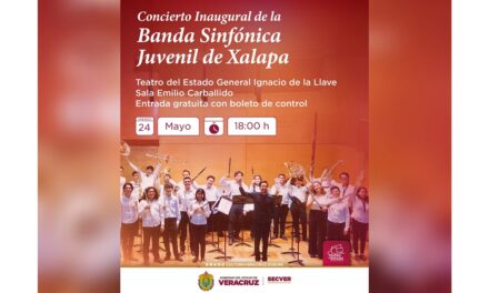 Concierto inaugural de la Banda Sinfónica Juvenil de Xalapa en el Teatro del Estado