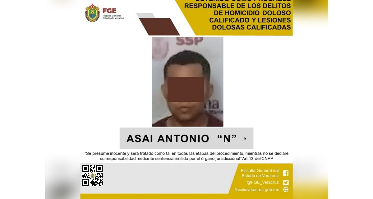 Detienen a Asai Antonio ‘N’ presunto asesino de candidata de MORENA en Texistepec