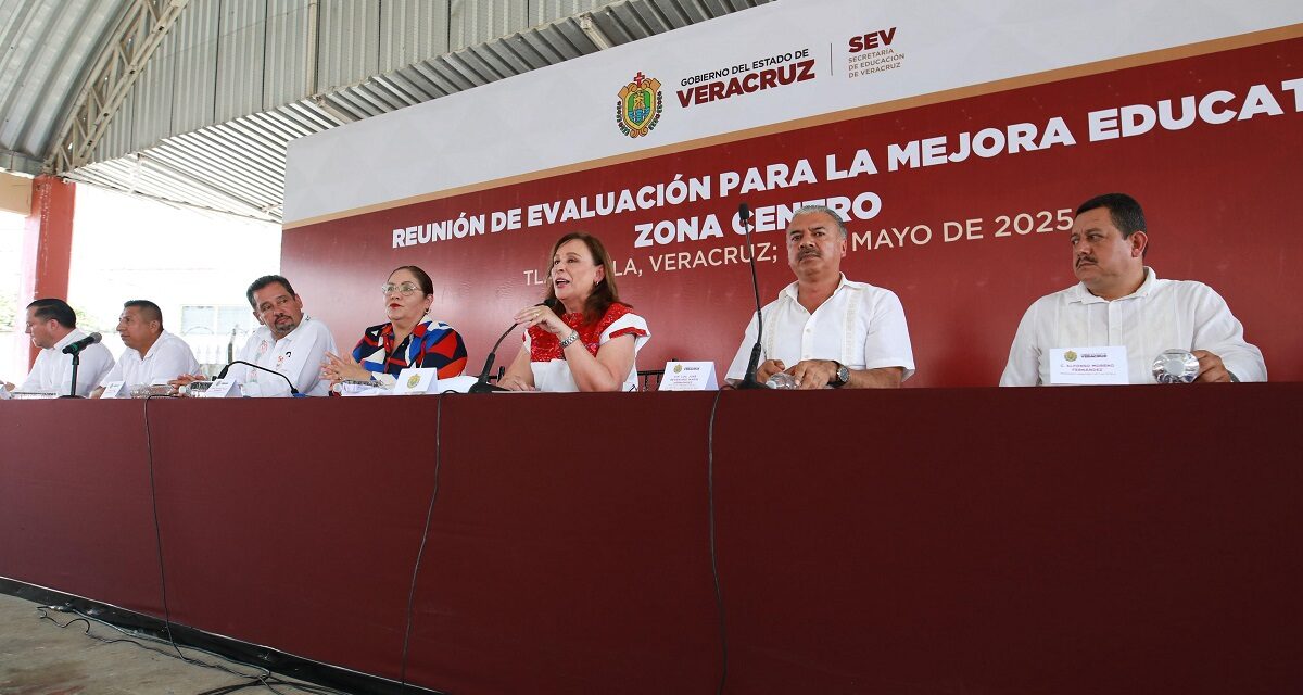 Evalúan avances educativos, Gobierno de Veracruz y comunidad escolar