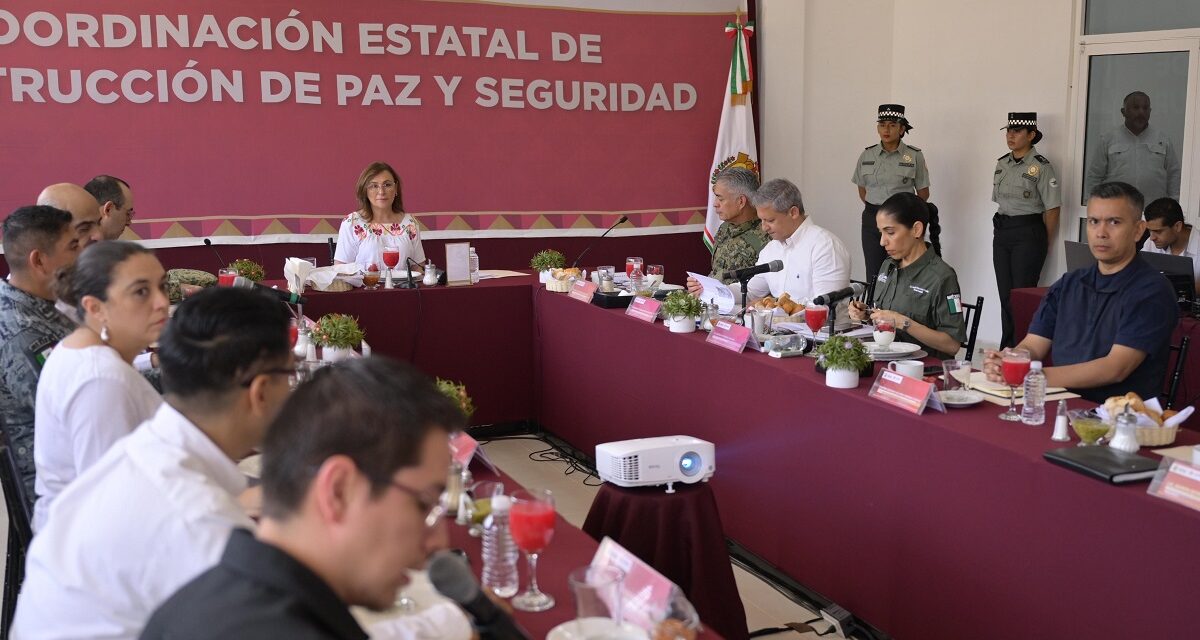 Gobernadora Rocío Nahle realiza Mesa de Seguridad en Tihuatlán