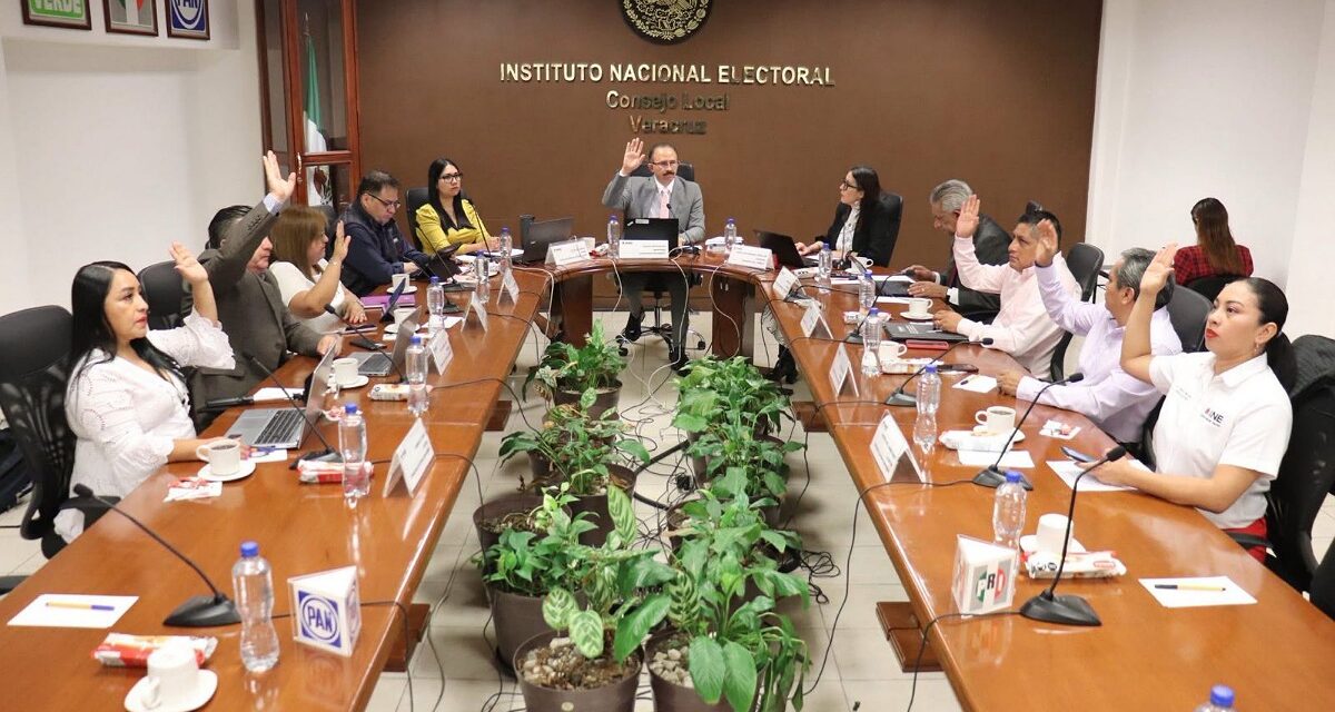 Consejo Local del INE de Veracruz se instala en sesión permanente