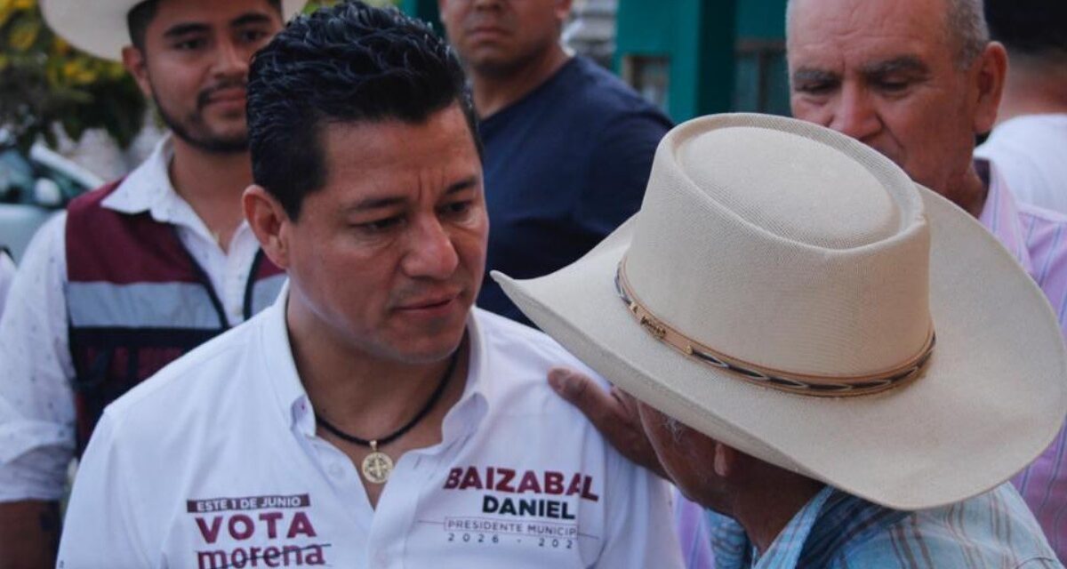 MORENA con Daniel Baizabal se perfila como ganador de la elección a la alcaldía en Emiliano Zapata