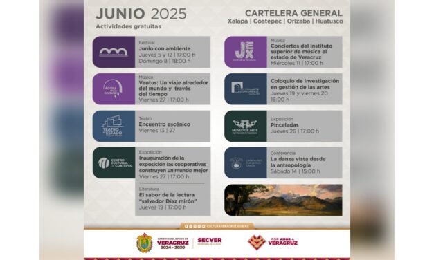 En junio, asiste a las actividades culturales en los recintos de SECVER