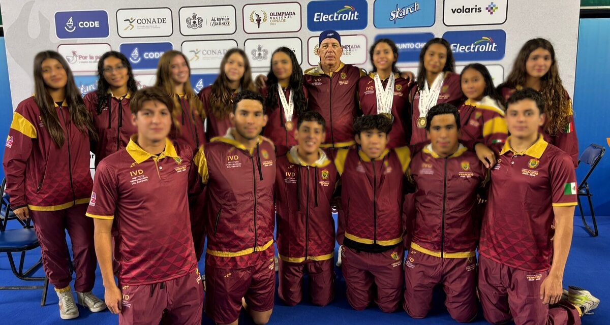 Veracruz consigue histórico medallero en natación, durante Olimpiada Nacional