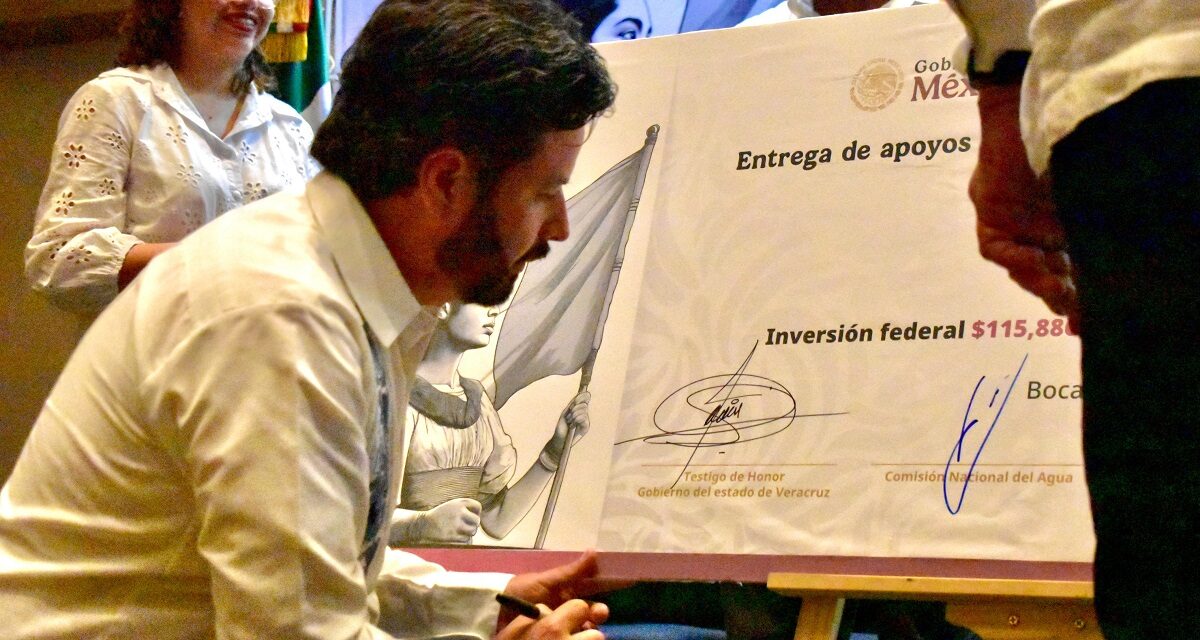 Recibe Veracruz apoyos para infraestructura hidroagrícola