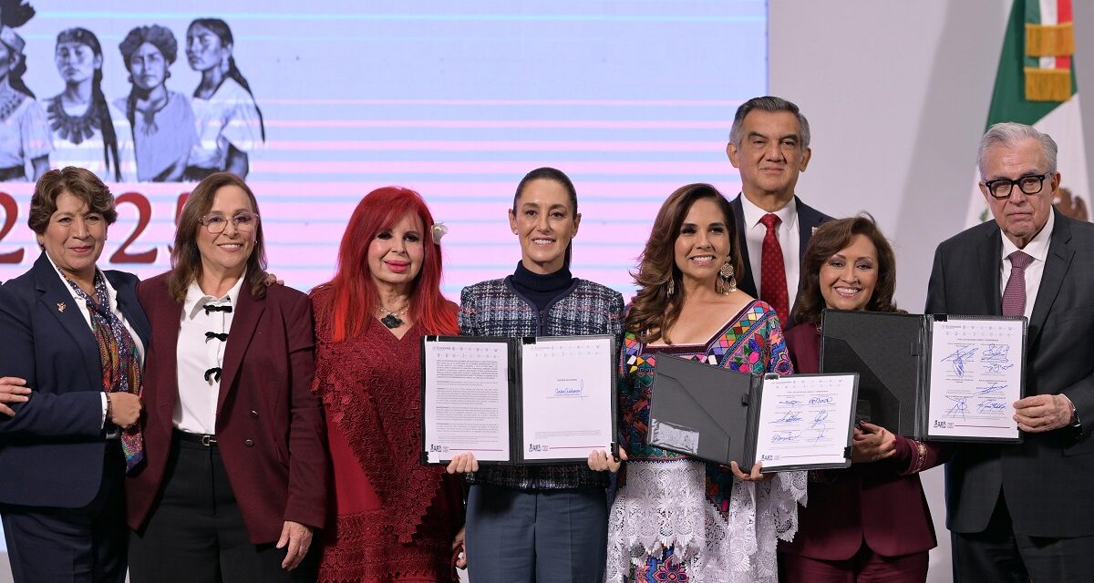 Signa convenio Claudia Sheinbaum con gobernadoras y gobernadores para instalar ‘Polos del Bienestar’