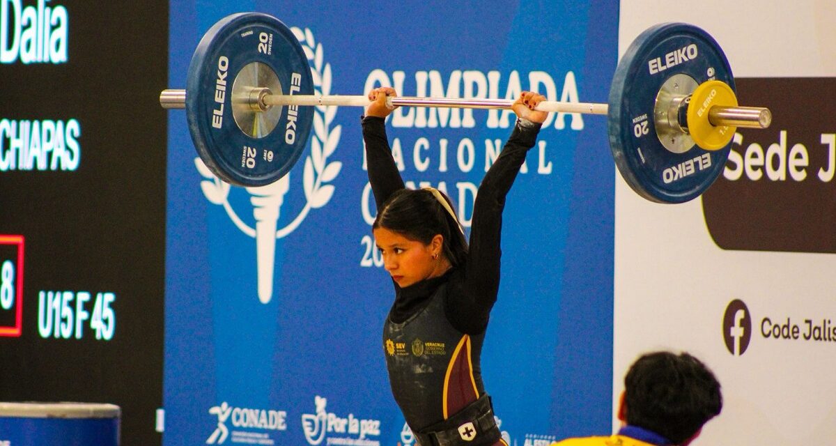 Con 18 medallas en halterofilia femenil, Veracruz debuta en la Olimpiada CONADE