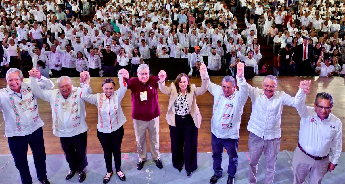 Reitera Rocío Nahle respaldo total al magisterio; reconoce su fuerza, unidad y compromiso con Veracruz
