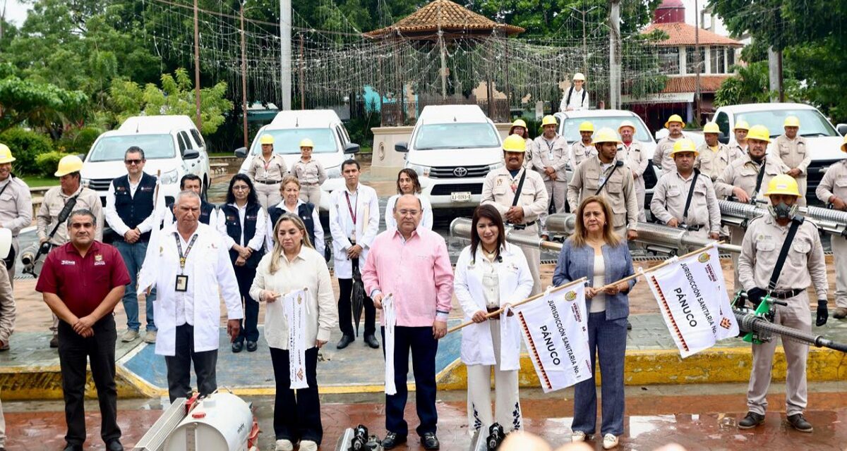 Arranca en Pánuco campaña de fumigación y eliminación de criaderos de Aedes aegypti